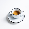 Bộ đĩa và Ly sứ Ancap Espresso vẽ tay viền, 75ml - Hàng Táo Tám
