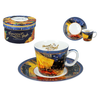Bộ ly và đĩa sứ Carmani Espresso cup - V. Van Gogh, Cafe Terrace at Night 100ml