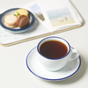 Bộ đĩa và Ly sứ Ancap Cappuccino vẽ tay viền, 190ml - Hàng Táo Tám