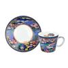 Bộ ly và đĩa sứ Carmani Cup of espresso - C. Monet, Water Lilies 100ml