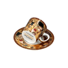 Bộ ly và đĩa sứ Carmani Espresso cup - G. Klimt, The Kiss 100ml