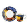 Bộ ly và đĩa sứ Carmani Espresso cup - V. Van Gogh, Cafe Terrace at Night 100ml
