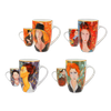 Set 4 ly sứ Carmani - A. Modigliani - 350ml - Hàng Táo Tám