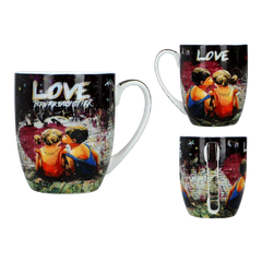 Ly sứ Carmani Kubek Camio – Graffiti – 380ml - Hàng Táo Tám