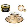 Bộ ly và đĩa sứ Carmani Espresso cup - L. da Vinci, the Vitruvian Man 100ml