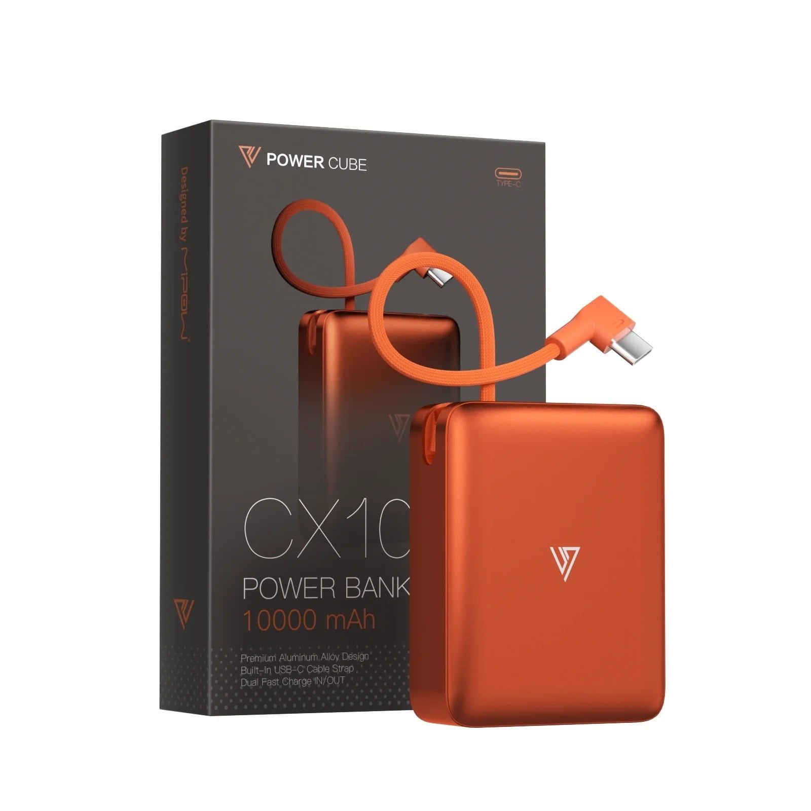 Pin dự phòng siêu nhỏ PowerCube by MiPow Ultra-Mini Aluminum 10000mAh (Chứng chỉ CCC) – Sạc dự phòng mini vỏ nhôm cao cấp | Chính hãng tại Tám Táo