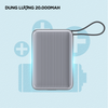 Sạc Dự Phòng Energizer UE20086PQGY 20.000mAh 22.5W - Hàng Táo Tám