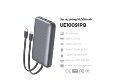 Sạc Dự Phòng Energizer UE10091PQGY 10.000mAh 22.5W - Hàng Táo Tám