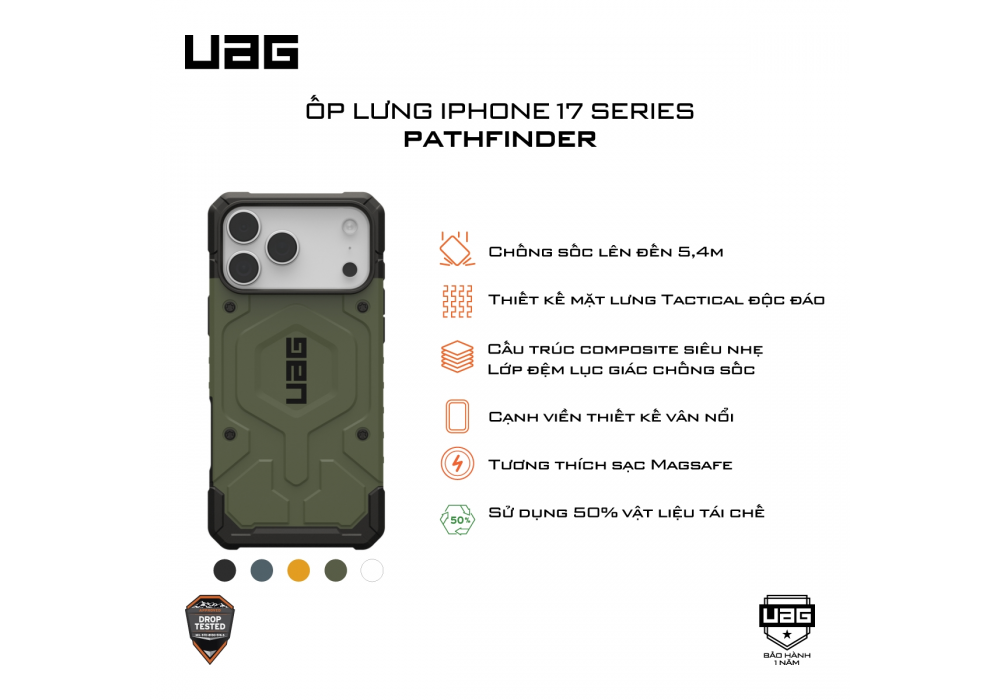 Ốp Lưng iPhone 17 Series UAG Pathfinder - Hàng Táo Tám