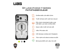 Ốp Lưng iPhone 17 Series UAG Pathfinder Clear - Hàng Táo Tám