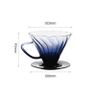 Phễu Lọc Cà Phê V60 Brewista Tornado Dripper Thủy Tinh – Màu Xanh Đen Pour Over Chính Hãng