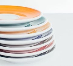 Đĩa sứ Ancap espresso vẽ tay