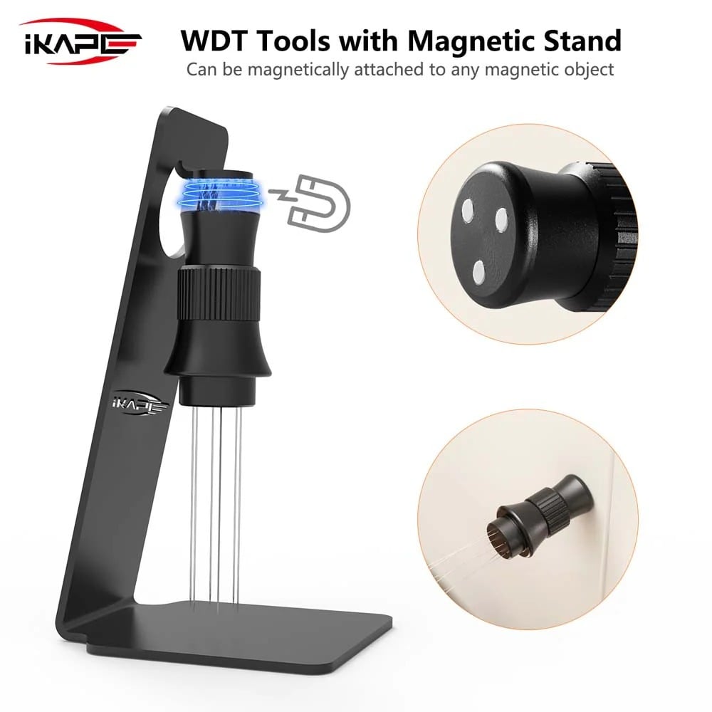 Dụng cụ khuấy bột cà phê IKAPE Espresso WDT Tool – Adjustable Espresso Stirrer kèm đế nam châm | Chính hãng tại Tám Táo