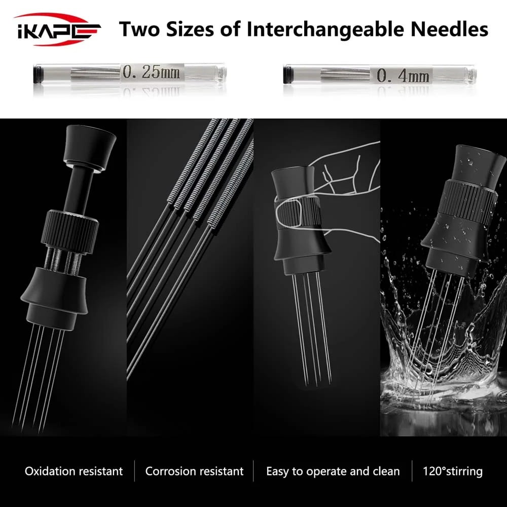 Dụng cụ khuấy bột cà phê IKAPE Espresso WDT Tool – Adjustable Espresso Stirrer kèm đế nam châm | Chính hãng tại Tám Táo
