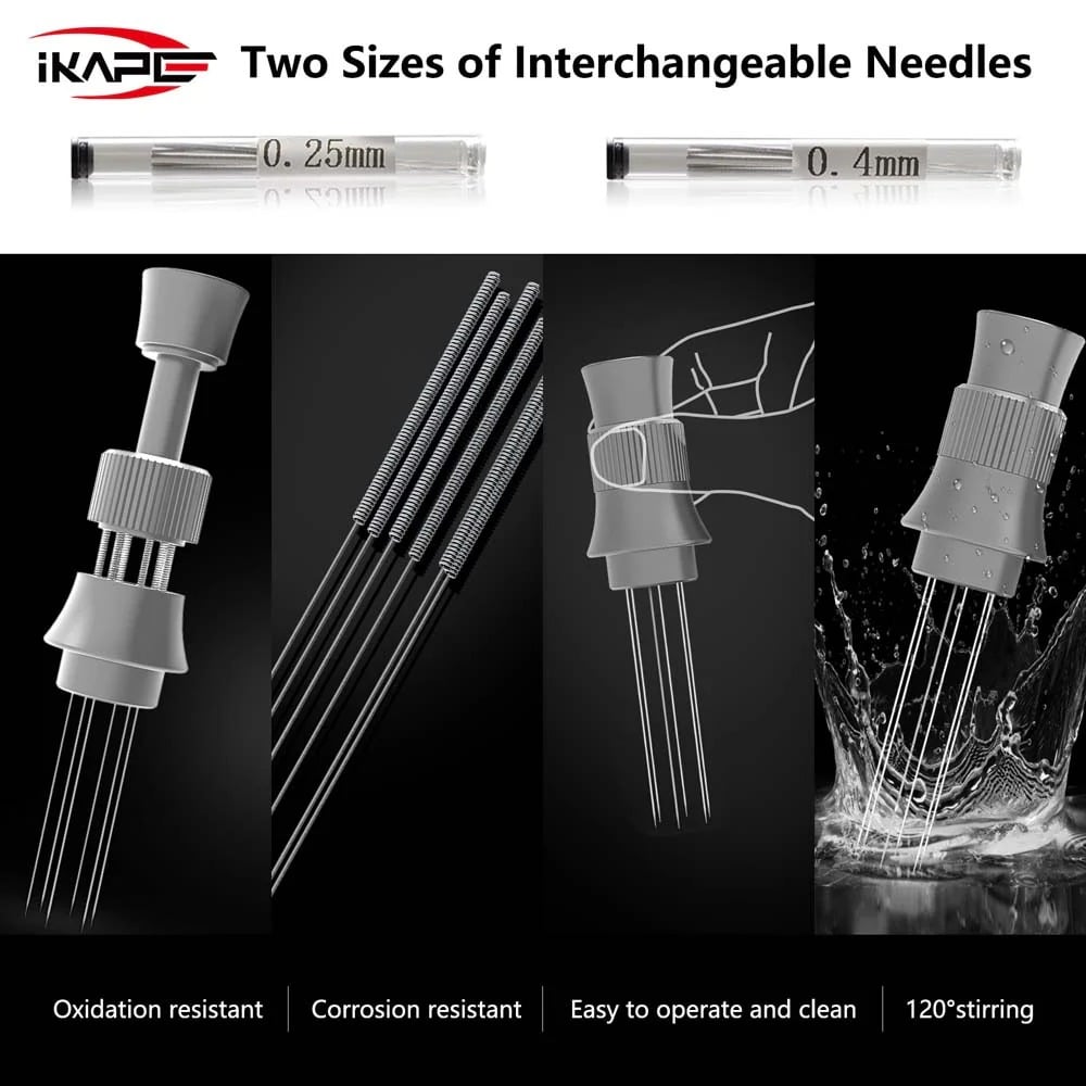 Dụng cụ khuấy bột cà phê IKAPE Espresso WDT Tool – Adjustable Espresso Stirrer kèm đế nam châm | Chính hãng tại Tám Táo