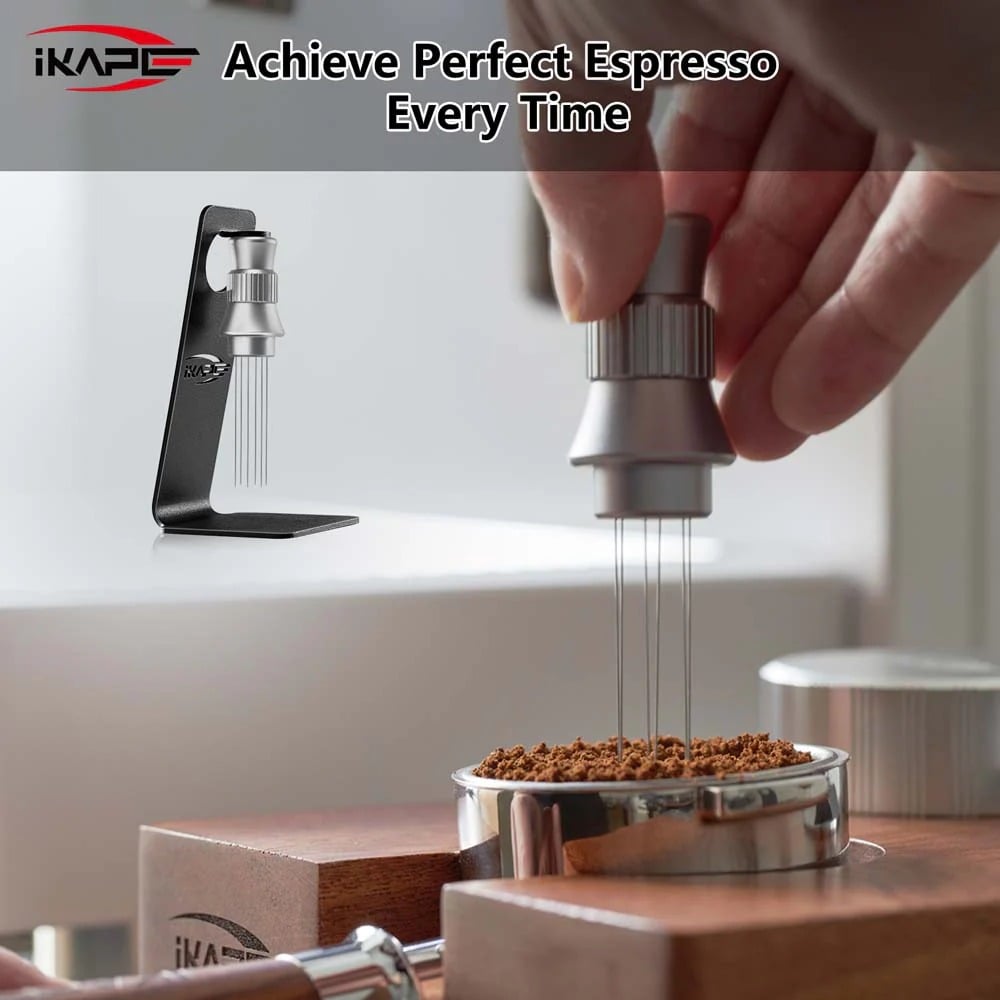 Dụng cụ khuấy bột cà phê IKAPE Espresso WDT Tool – Adjustable Espresso Stirrer kèm đế nam châm | Chính hãng tại Tám Táo