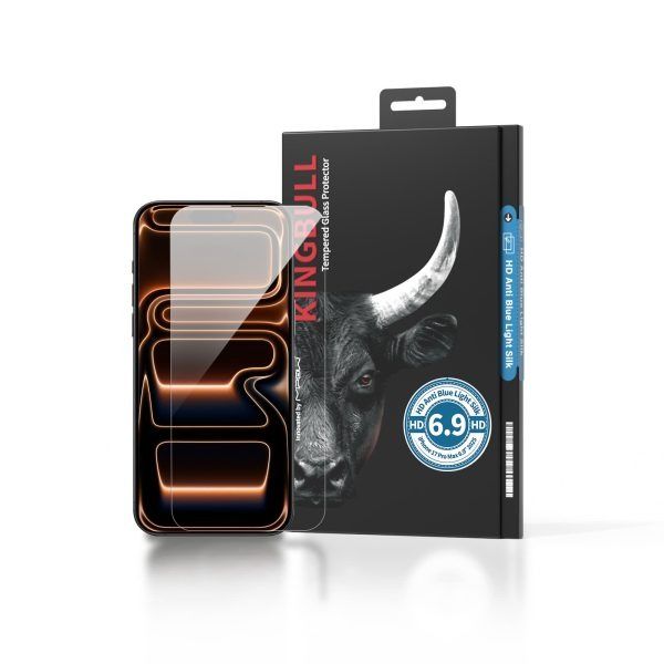 Kính Cường Lực Mipow Kingbull HD Anti Blue Light Premium Silk iPhone 17 Series