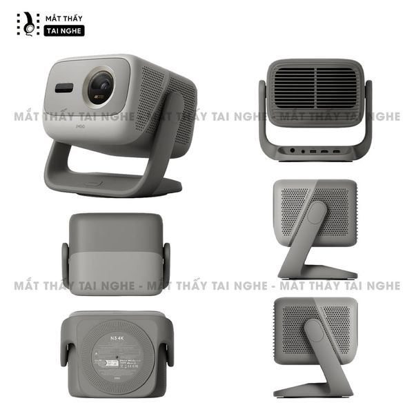 JMGO N3 4K Quốc tế - Máy chiếu thông minh tích hợp Google TV và bản quyền Netflix chính chủ, độ phân giải 4K UHD 3840x2160p, độ sáng 1800 ISO lumens, hỗ trợ xem phim chuẩn 3D Blu-ray