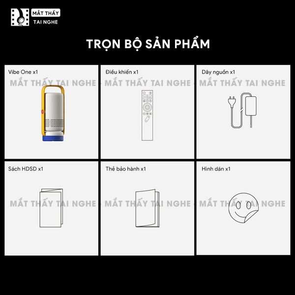 Xgimi Vibe One - Máy chiếu di động thông minh tích hợp Google TV và Netflix chính chủ, sử dụng công nghệ LED LCD, độ sáng 250 ISO lumens, độ phân giải chuẩn Full HD cho hình ảnh và màu sắc cực đẹp