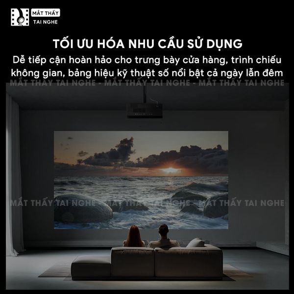 Xgimi Titan - Máy chiếu 4K chuyên nghiệp đầu tiên của Xgimi, sử dụng công nghệ Laser kép cao cấp, độ phân giải chuẩn 4K UHD, độ sáng 5000 ISO Lumens, tương phản 5.000.000:1, đạt chứng nhận IMAX Enhanced & Dolby Vision và tích hợp loa Harman Kardon