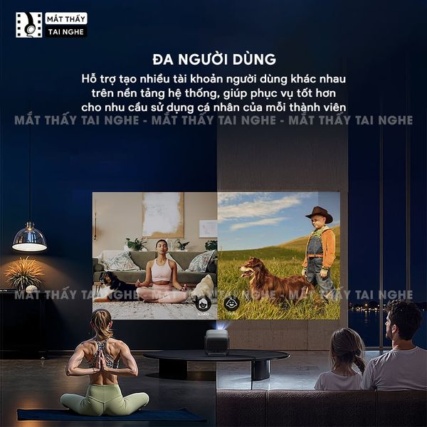 JMGO N1s 4K New 2026 - Máy chiếu thông minh tích hợp Google TV và hỗ trợ Netflix chính chủ, độ phân giải 4K UHD 3840x2160p, độ sáng 1.700 ISO lumens