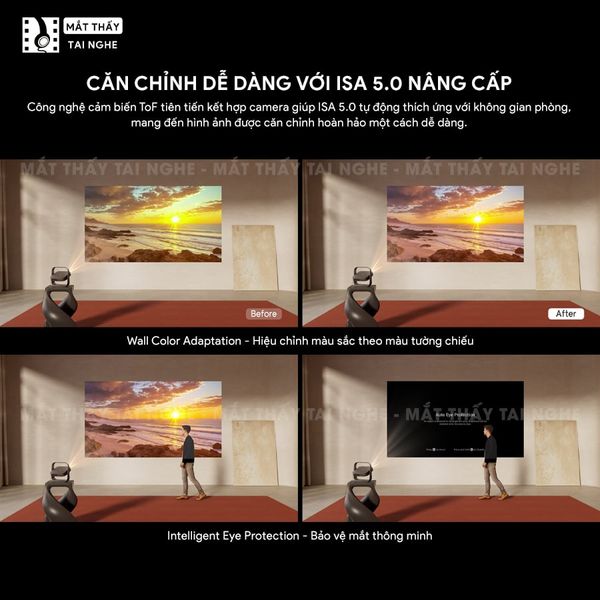 XGIMI Elfin Flip 4K - Máy chiếu thông minh tích hợp Google TV và Netflix chính chủ, sử dụng công nghệ DLP, độ sáng 1.600 ISO lumens, độ phân giải chuẩn 4K UHD cho hình ảnh và màu sắc cực đẹp