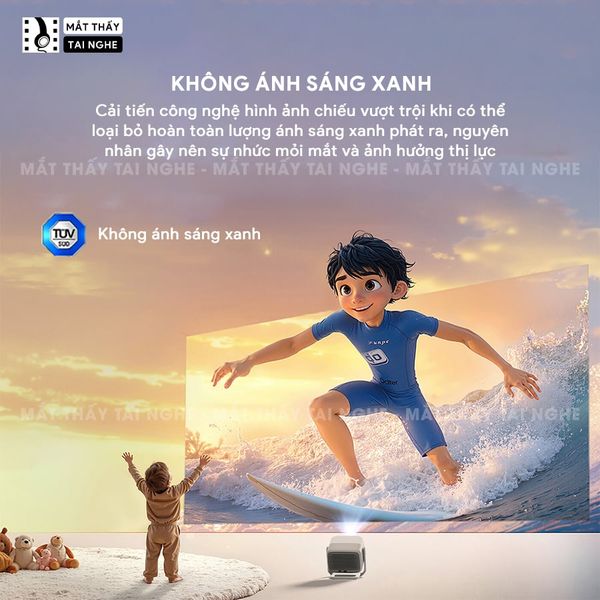 JMGO N1s 4K New 2026 - Máy chiếu thông minh tích hợp Google TV và hỗ trợ Netflix chính chủ, độ phân giải 4K UHD 3840x2160p, độ sáng 1.700 ISO lumens