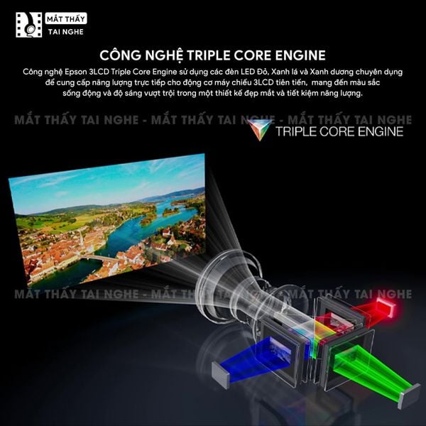 Epson EF-62 - Máy chiếu mini thông minh tích hợp Google TV, sử dụng công nghệ 3LCD độc quyền kết hợp nguồn sáng RGB-LED thế hệ mới, độ phân giải 4K PRO-UHD, độ sáng 700 ISO lumens, tương phản 5.000.000:1 cho hình ảnh và màu sắc cực đẹp