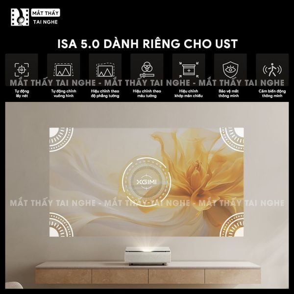 Xgimi Aura 2 New - Máy chiếu siêu gần 4K thông minh tích hợp Google TV, sử dụng công nghệ Dual Light 2.0, đạt chứng nhận IMAX Enhanced, độ phân giải chuẩn 4K UHD, độ sáng 2300 ISO Lumens, loa Harman Kardon và Dolby Vision