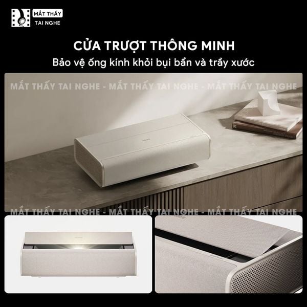 Xgimi Aura 2 New - Máy chiếu siêu gần 4K thông minh tích hợp Google TV, sử dụng công nghệ Dual Light 2.0, đạt chứng nhận IMAX Enhanced, độ phân giải chuẩn 4K UHD, độ sáng 2300 ISO Lumens, loa Harman Kardon và Dolby Vision