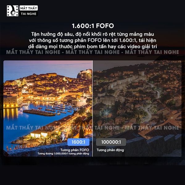 JMGO N1s 4K New 2026 - Máy chiếu thông minh tích hợp Google TV và hỗ trợ Netflix chính chủ, độ phân giải 4K UHD 3840x2160p, độ sáng 1.700 ISO lumens