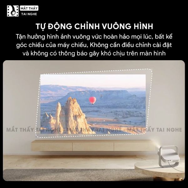 Xgimi Elifn Flip Plus - Máy chiếu thông minh tích hợp Google TV và Netflix chính chủ, sử dụng công nghệ DLP, độ sáng 500 ISO lumens, độ phân giải chuẩn Full HD cho hình ảnh và màu sắc cực đẹp