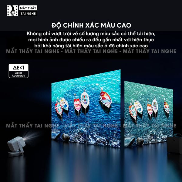 JMGO N1s 4K New 2026 - Máy chiếu thông minh tích hợp Google TV và hỗ trợ Netflix chính chủ, độ phân giải 4K UHD 3840x2160p, độ sáng 1.700 ISO lumens
