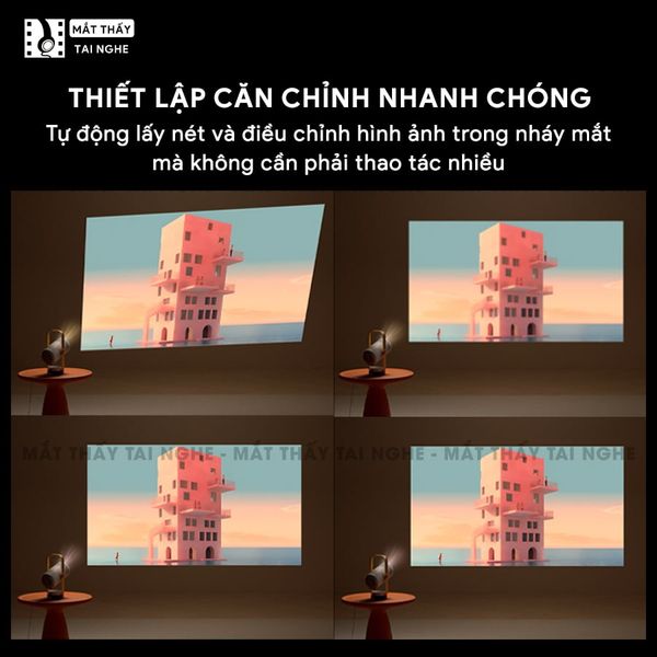 Xgimi Vibe One - Máy chiếu di động thông minh tích hợp Google TV và Netflix chính chủ, sử dụng công nghệ LED LCD, độ sáng 250 ISO lumens, độ phân giải chuẩn Full HD cho hình ảnh và màu sắc cực đẹp
