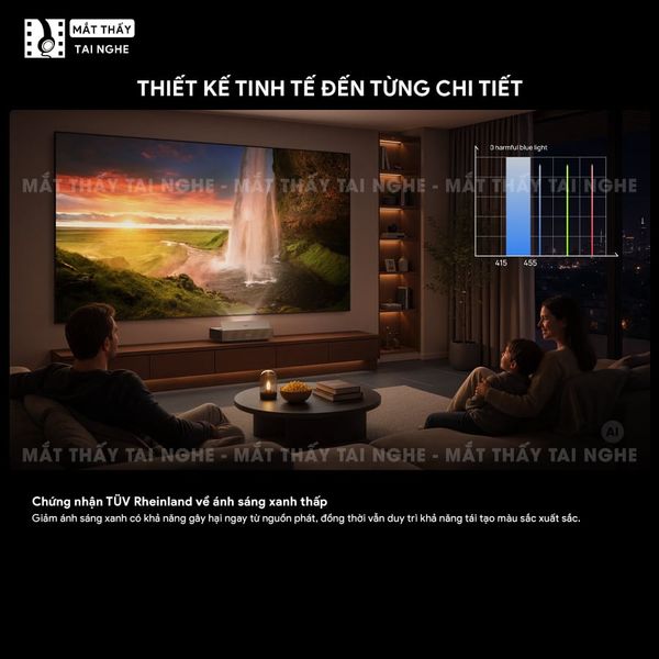 XGIMI Aura 3 Max - Máy chiếu siêu gần 4K thông minh tích hợp Google TV, sử dụng công nghệ RGB Triple-Laser, đạt chứng nhận IMAX Enhanced, độ phân giải chuẩn 4K UHD, độ sáng 5700 ISO Lumens, loa Harman Kardon và Dolby Vision