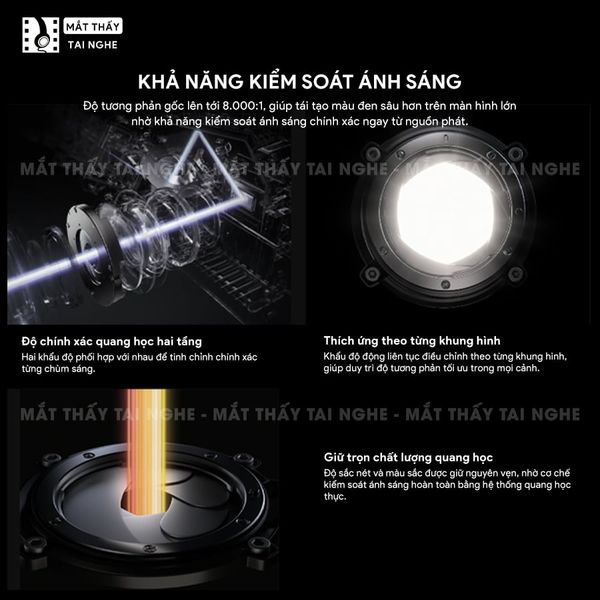 XGIMI Aura 3 Max - Máy chiếu siêu gần 4K thông minh tích hợp Google TV, sử dụng công nghệ RGB Triple-Laser, đạt chứng nhận IMAX Enhanced, độ phân giải chuẩn 4K UHD, độ sáng 5700 ISO Lumens, loa Harman Kardon và Dolby Vision