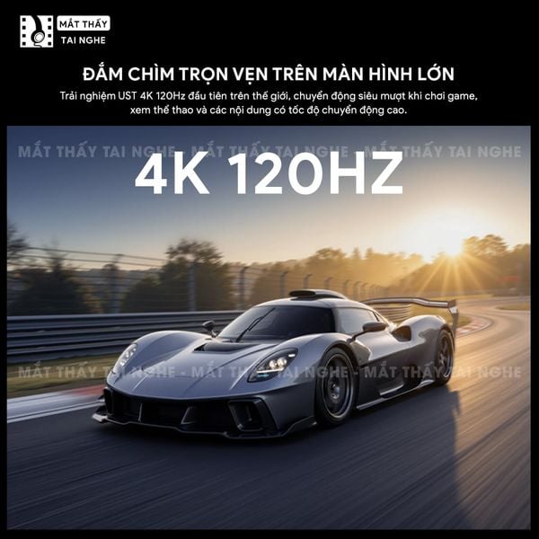 XGIMI Aura 3 Max - Máy chiếu siêu gần 4K thông minh tích hợp Google TV, sử dụng công nghệ RGB Triple-Laser, đạt chứng nhận IMAX Enhanced, độ phân giải chuẩn 4K UHD, độ sáng 5700 ISO Lumens, loa Harman Kardon và Dolby Vision