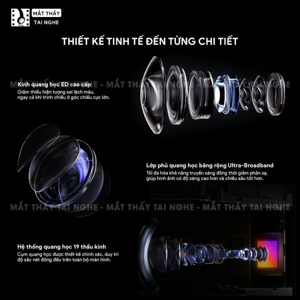 XGIMI Aura 3 Max - Máy chiếu siêu gần 4K thông minh tích hợp Google TV, sử dụng công nghệ RGB Triple-Laser, đạt chứng nhận IMAX Enhanced, độ phân giải chuẩn 4K UHD, độ sáng 5700 ISO Lumens, loa Harman Kardon và Dolby Vision
