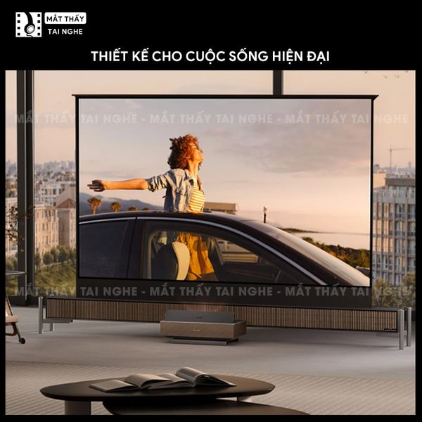 XGIMI Aura 3 Max - Máy chiếu siêu gần 4K thông minh tích hợp Google TV, sử dụng công nghệ RGB Triple-Laser, đạt chứng nhận IMAX Enhanced, độ phân giải chuẩn 4K UHD, độ sáng 5700 ISO Lumens, loa Harman Kardon và Dolby Vision