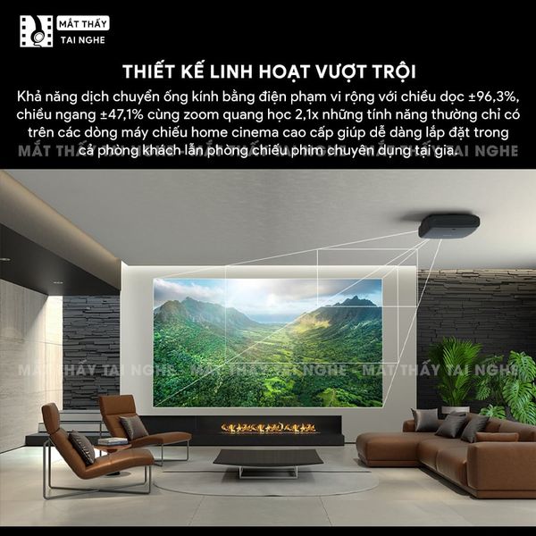 Epson EH-LS12000 - Máy chiếu chuyên dụng cho home cinema cao cấp, sử dụng công nghệ 3LCD độc quyền kết hợp nguồn sáng Laser tiên tiến, độ sáng 2.700 ansi lumens, độ phân giải 4K UHD và tương phản cực cao 2.500.000:1