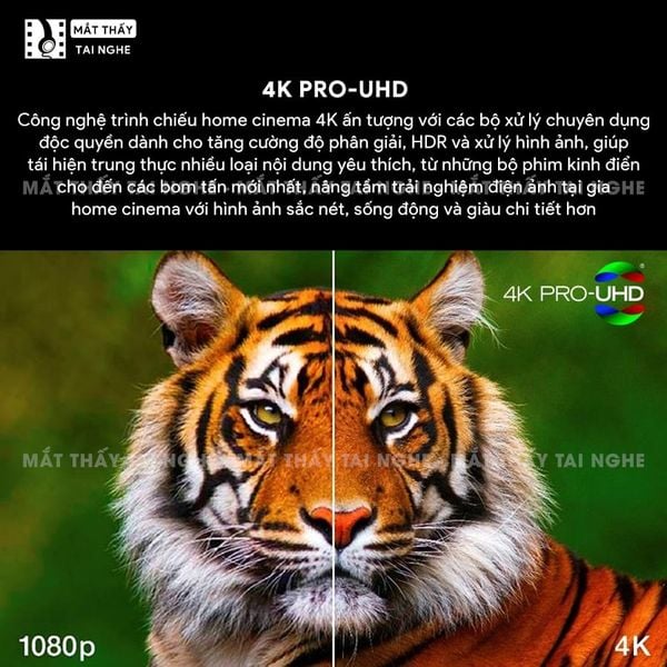 Epson Lifestudio Grand EH-LS670 - Máy chiếu siêu gần 4K thông minh tích hợp Google TV và Netflix chính chủ, độ phân giải chuẩn 4K UHD 3840x2160p, độ sáng 3.600 lumen, tương phản siêu cao 5.000.000:1