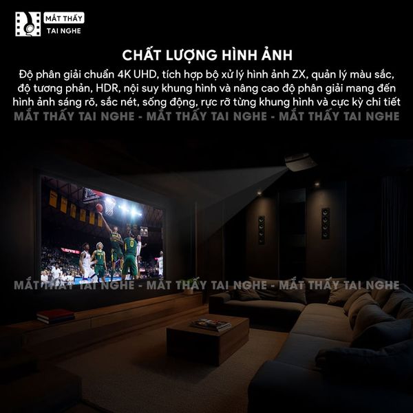 Epson EH-LS9000 - Máy chiếu chuyên dụng cho home cinema cao cấp, sử dụng công nghệ 3LCD độc quyền kết hợp nguồn sáng Laser tiên tiến, độ sáng 2.200 ansi lumesn, độ phân giải 4K UHD và tương phản cực cao 2.500.000:1