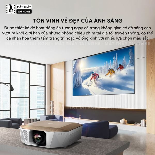 Epson EH-QL3000 - Máy chiếu chuyên dụng cho home cinema cao cấp, sử dụng công nghệ 3LCD độc quyền kết hợp nguồn sáng Laser tiên tiến, độ sáng 6.000 ansi lumens, độ phân giải 4K UHD và tương phản cực cao 5.000.000:1