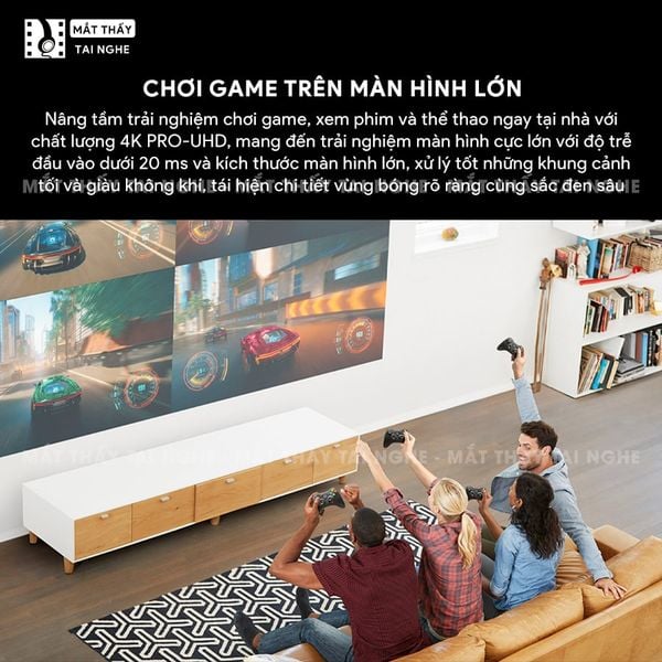 Epson EH-TW6250 -  Máy chiếu 4K 3LCD chính hãng Epson tích hợp hệ điều hành Android TV, độ phân giải chuẩn 4K UHD 3840x2160p chuyên Cinema, độ sáng 2.800 ansi lumens, tương phản siêu cao 35.000:1