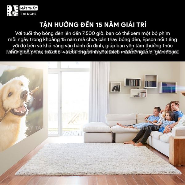 Epson EH-TW6250 -  Máy chiếu 4K 3LCD chính hãng Epson tích hợp hệ điều hành Android TV, độ phân giải chuẩn 4K UHD 3840x2160p chuyên Cinema, độ sáng 2.800 ansi lumens, tương phản siêu cao 35.000:1