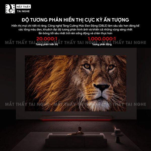 XGIMI Horizon 20 Max - Máy chiếu 4K thông minh tích hợp Google TV, sử dụng công nghệ RGB Triple Laser, độ phân giải chuẩn 4K UHD, độ sáng 5700 ISO Lumens, đạt chứng nhận IMAX Enhanced & Dolby Vision và tích hợp loa Harman Kardon
