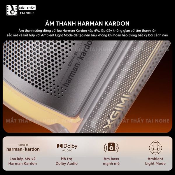 XGIMI MoGo 4 Laser Outdoor Collection - Bộ máy chiếu di động thông minh tích hợp Google TV & Netflix bản quyền, độ sáng 550 ISO lumens, độ phân giải chuẩn Full HD, thiết kế chân Gimbal xoay 360 độ linh hoạt và Pin tích hợp 71.28Wh