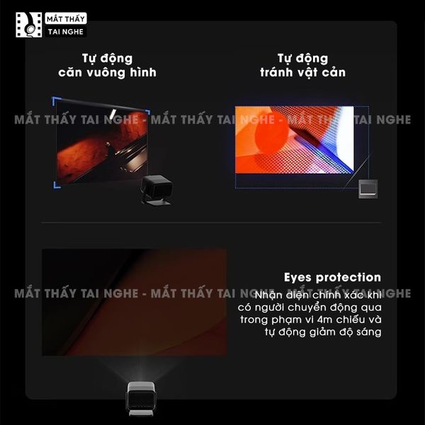 JMGO N1s Pro 4K Quốc tế - Máy chiếu thông minh tích hợp Google TV và hỗ trợ Netflix chính chủ, độ phân giải 4K UHD 3840x2160p, độ sáng 2.400 Ansi lumens