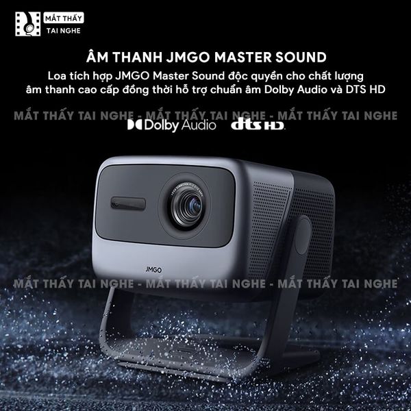 JMGO N1s Pro 4K Quốc tế - Máy chiếu thông minh tích hợp Google TV và hỗ trợ Netflix chính chủ, độ phân giải 4K UHD 3840x2160p, độ sáng 2.400 Ansi lumens