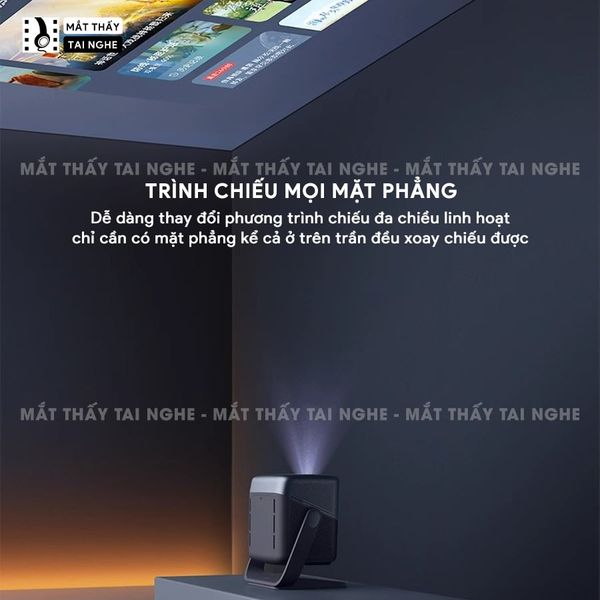 JMGO N1s Pro 4K Quốc tế - Máy chiếu thông minh tích hợp Google TV và hỗ trợ Netflix chính chủ, độ phân giải 4K UHD 3840x2160p, độ sáng 2.400 Ansi lumens